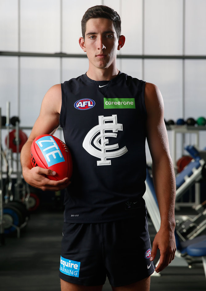 AFL 2016 Portraits - Carlton No.1 draft pick Jacob Weitering is set to debut in navy blue in the NAB Challenge - ${keywords}